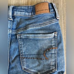American Eagle Jean Shorts, Stretch, Distressed, Size 4